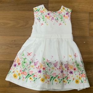 Dress with flowers and butterflies